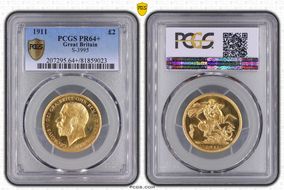 1911 £2 S-3995 PR64+
