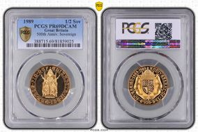 1989 1/2 Sov 500th Anniv. Sov. S-SB3  Au PR69DCAM