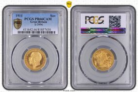 1911 Sov S-3996 PR66