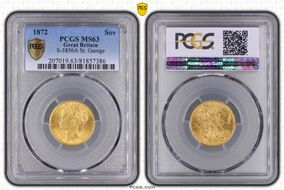 1872 Sov S-3856A St. George MS63