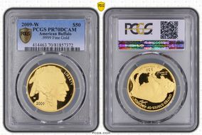 2009-W $50 American Buffalo .9999 Fine Gold PR70DCAM