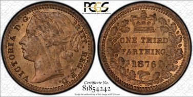 1876 1/3 Far S-3960 MS64RB