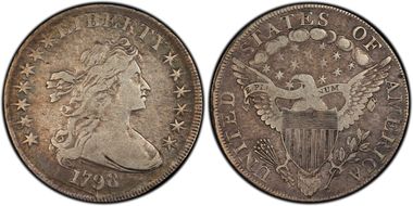 1798 $1 BB-119 VF25