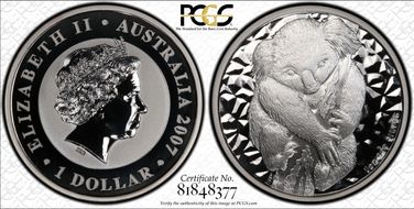 2007-P $1 Koala Ag SP69