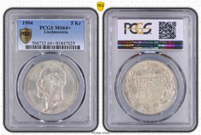 1904 5 Kr Y-4  Ag MS64+