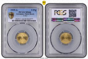 1939-A 5 Pfg J-363 MS66
