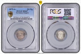 1875-A 20 Pfg J-5 MS67