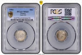 1901 50C Gad-420 F-190 MS65