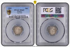 1905 50C Gad-420 F-190 MS65