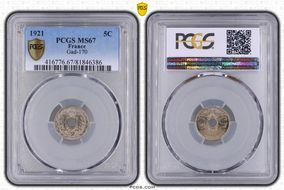 1921 5C Gad-170 F-122 MS67