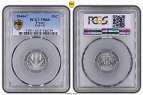 1944-C 50C Gad-425 F-196 MS66