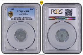 1943 10C Gad-291 Petit module F-142 MS64