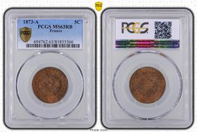 1873-A 5C Gad-157a MS63RB