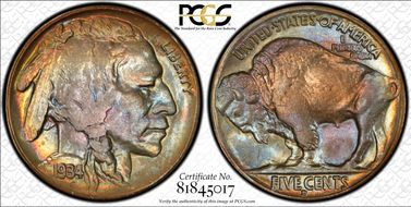 1934-D 5C MS64
