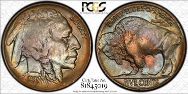 1937-D 5C MS64