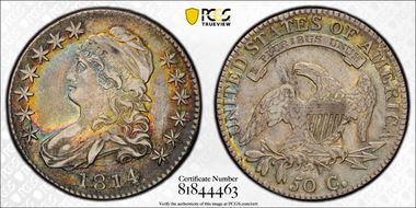 1814/3 50C O-101a AU50+