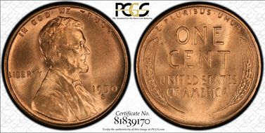 1950-S/S 1C RPM FS-504 MS66RD