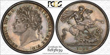 1821 Crown S-3805 Secundo MS64