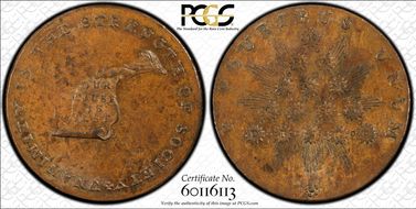 1790s Tkn 1/2P Kentucky, Lancaster Edge MS64BN