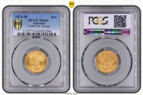 1874-M Sov S-3857 St. George MS63