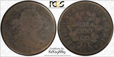 1804 1/2C Crosslet 4, Stems FR2BN