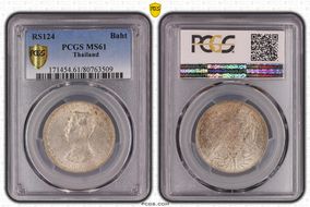 RS124 (1905) Baht MS61
