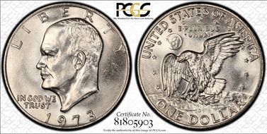 1973 $1 MS65