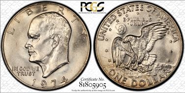1974 $1 MS65