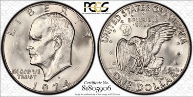 1974-D $1 MS65