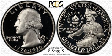 1976-S 25C Silver PR68DCAM