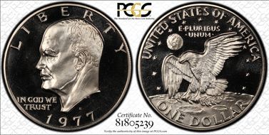 1977-S $1 PR69DCAM
