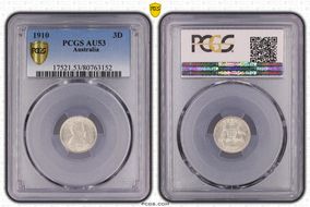 1910 3D KM-18  Ag AU53