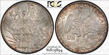1913/2 Peso KM-453 Schein-D1 MS62