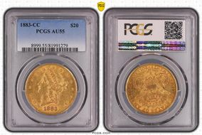 1883-CC $20 AU55