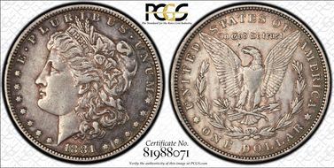 1881 $1 XF40