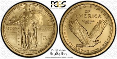 2016-W 25C 100th Anniversary  First Strike SP70