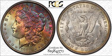 1887 $1 MS64