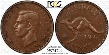 1941 Y. (p) 1D AU50BN