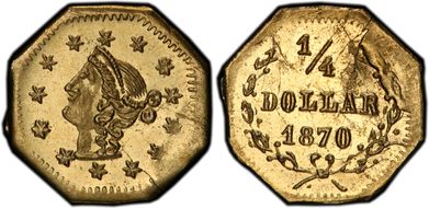 1870 25C BG-789 MS65