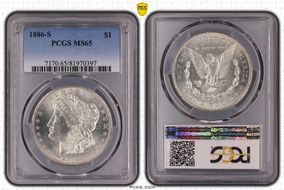 1886-S $1 MS65