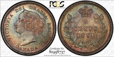 1891 5C MS64+