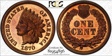 1870 1C PR66CAM