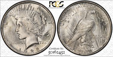 1923 $1 MS66