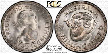 1957(m) Shil MS66