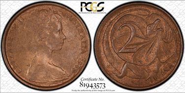 1968 2C w/o SD initials MS64RB