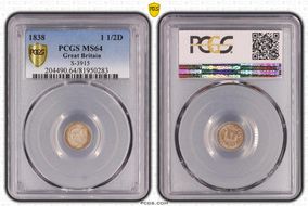 1838 1 1/2D S-3915 MS64