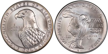 1983-D $1 Olympic MS69