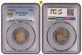 1927(m) Shil KM-26  Ag MS64