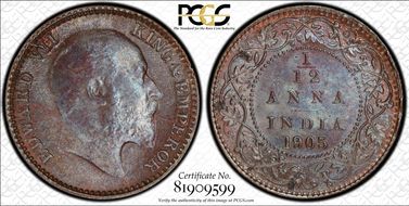 1905(C) 1/12 An SW-7.208 Prid-818 MS65BN
