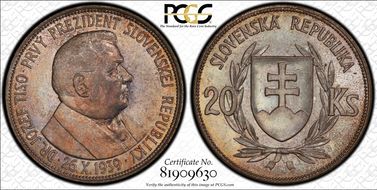 1939 20 Kor KM-3 MS63